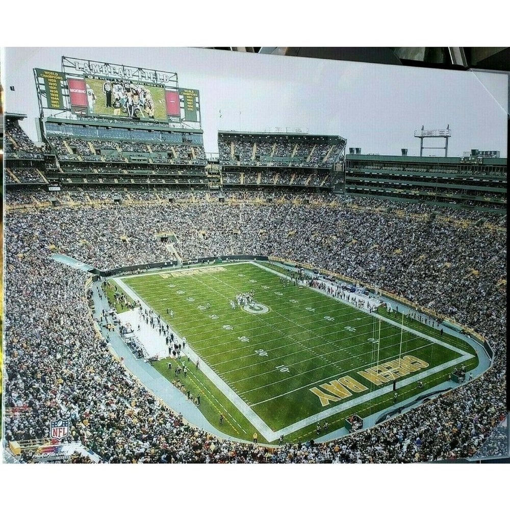 GREAT LOOKING GREEN BAY PACKERS CANVAS STADIUM ART